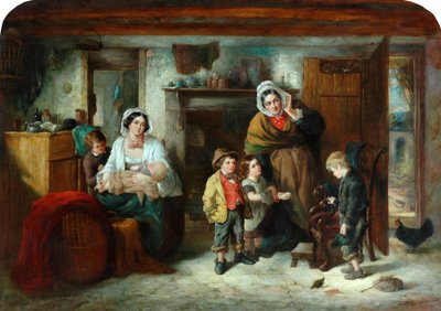 Das mutterlose Kind, 1851-93 von Thomas Faed